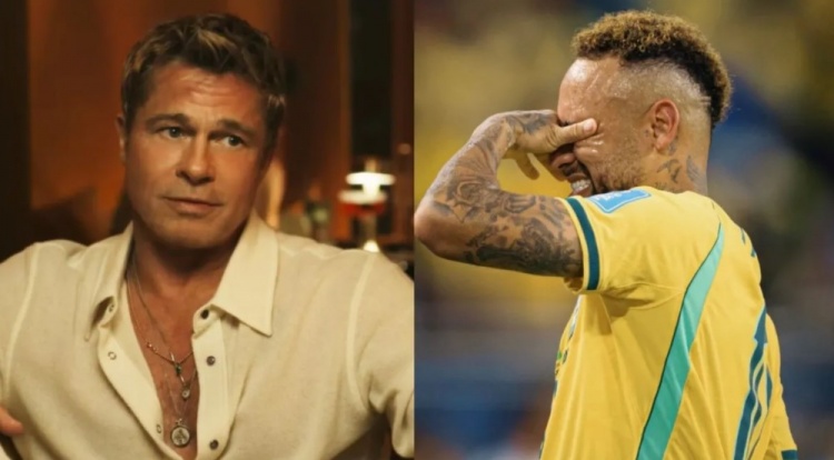 布拉德·皮特开课教假摔：先从内马尔教起