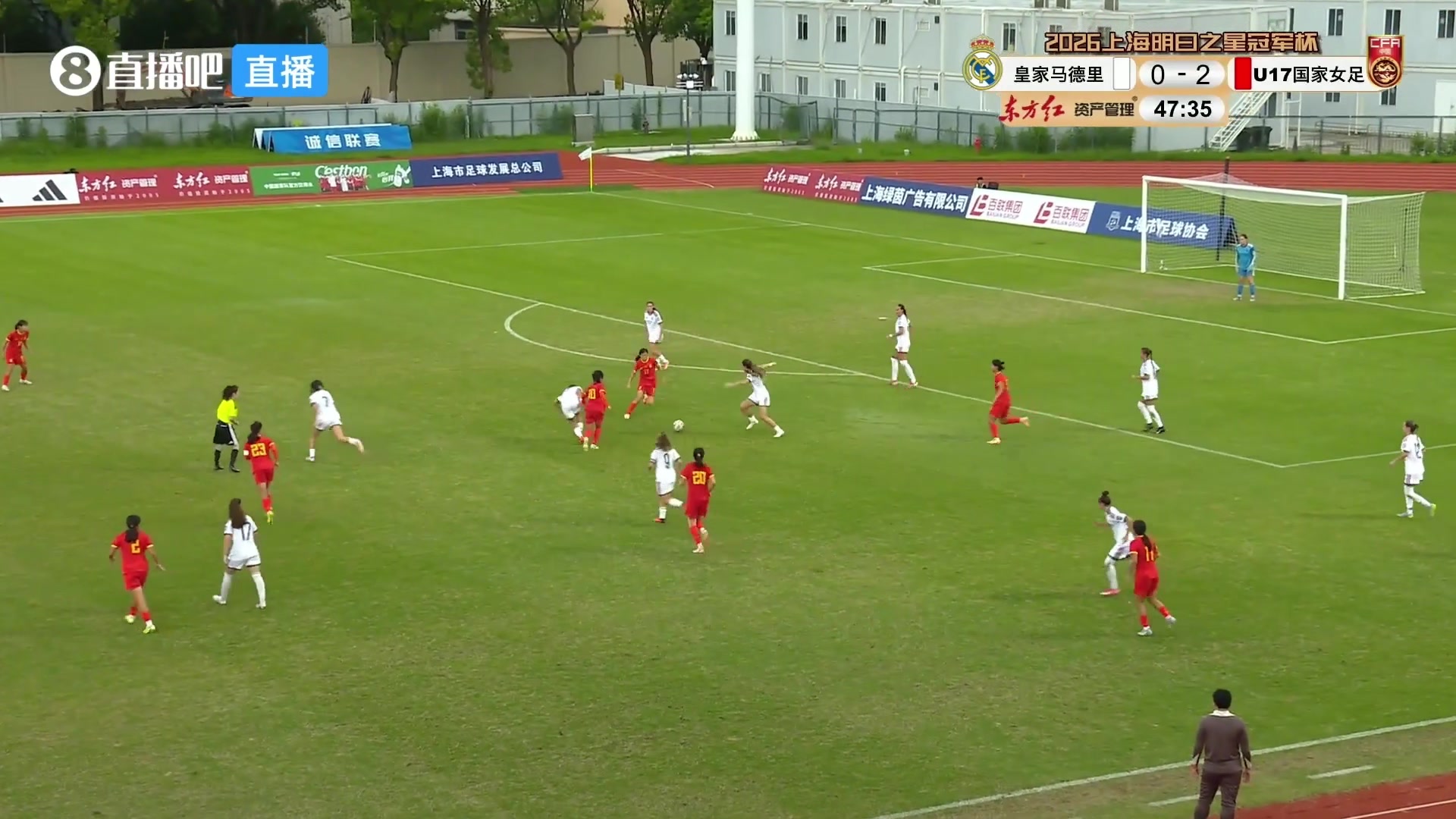 没悬念了!U17中国女足3-0领先,杨瑜涵破门