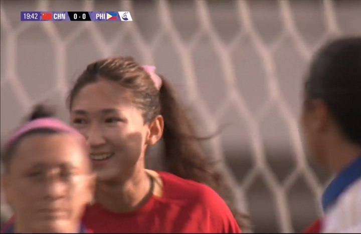 半场-中国女足2-0菲律宾女足 王妍雯双响张睿献助攻张琳艳伤退